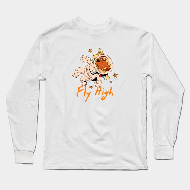 Marijuana Highstronaut Long Sleeve T-Shirt by A -not so store- Store